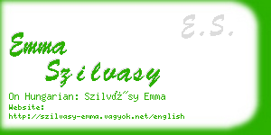 emma szilvasy business card